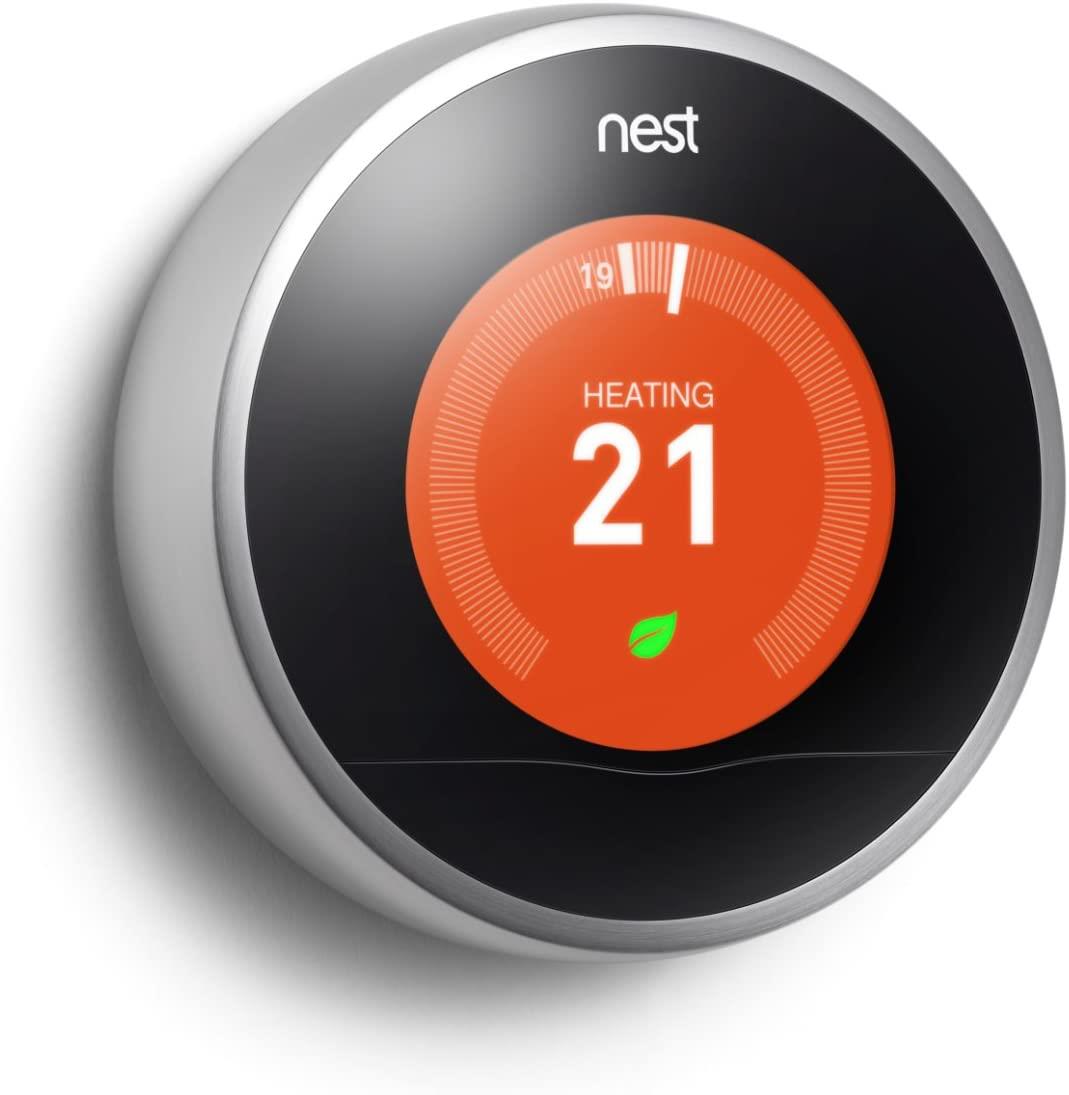 Google Nest® Smart Learning Thermostat - Stainless T200377, 3nd Gen -  Termofol UK